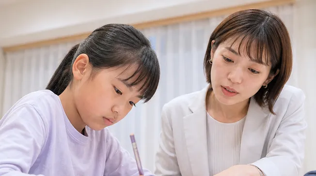 まんてん塾で学ぶ生徒の様子