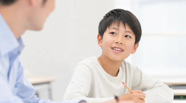 まんてん塾で学ぶ生徒の様子